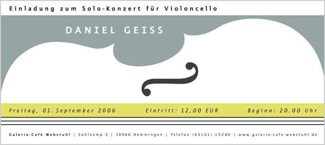 Einladung GCW Violinkonzert 2006