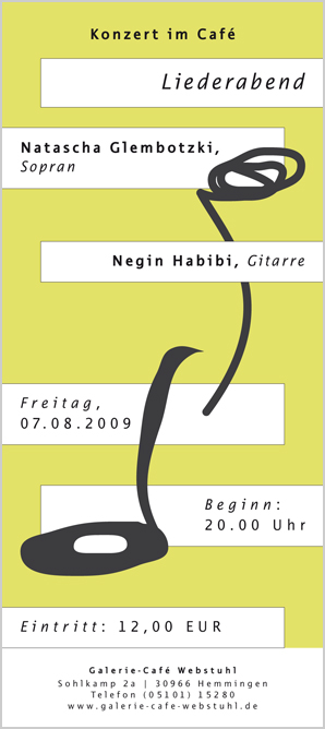 Einladung GCW Liederabend 2009